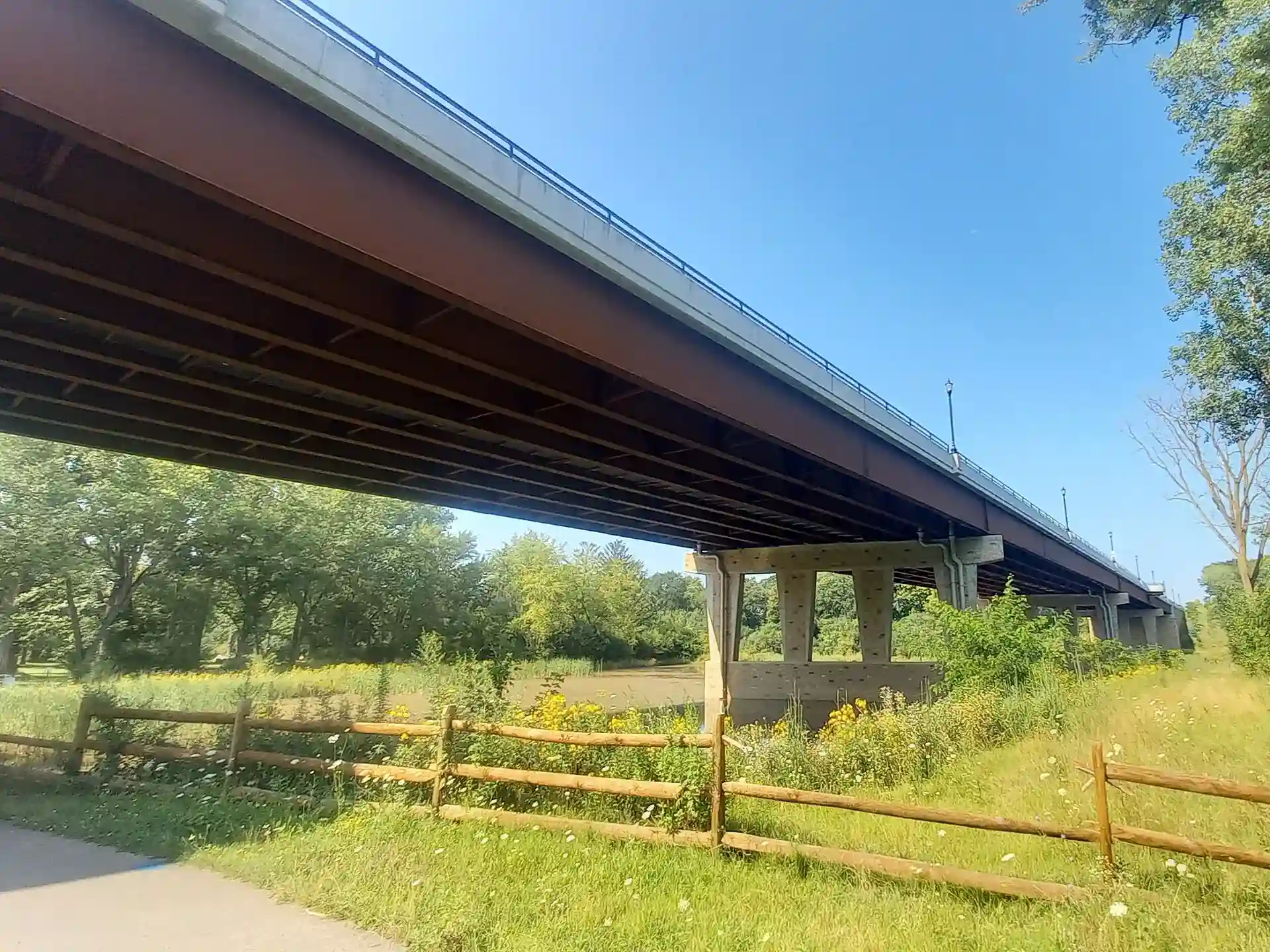Longmeadow Parkway Bridge over the Fox River in Algonquin, Illinois