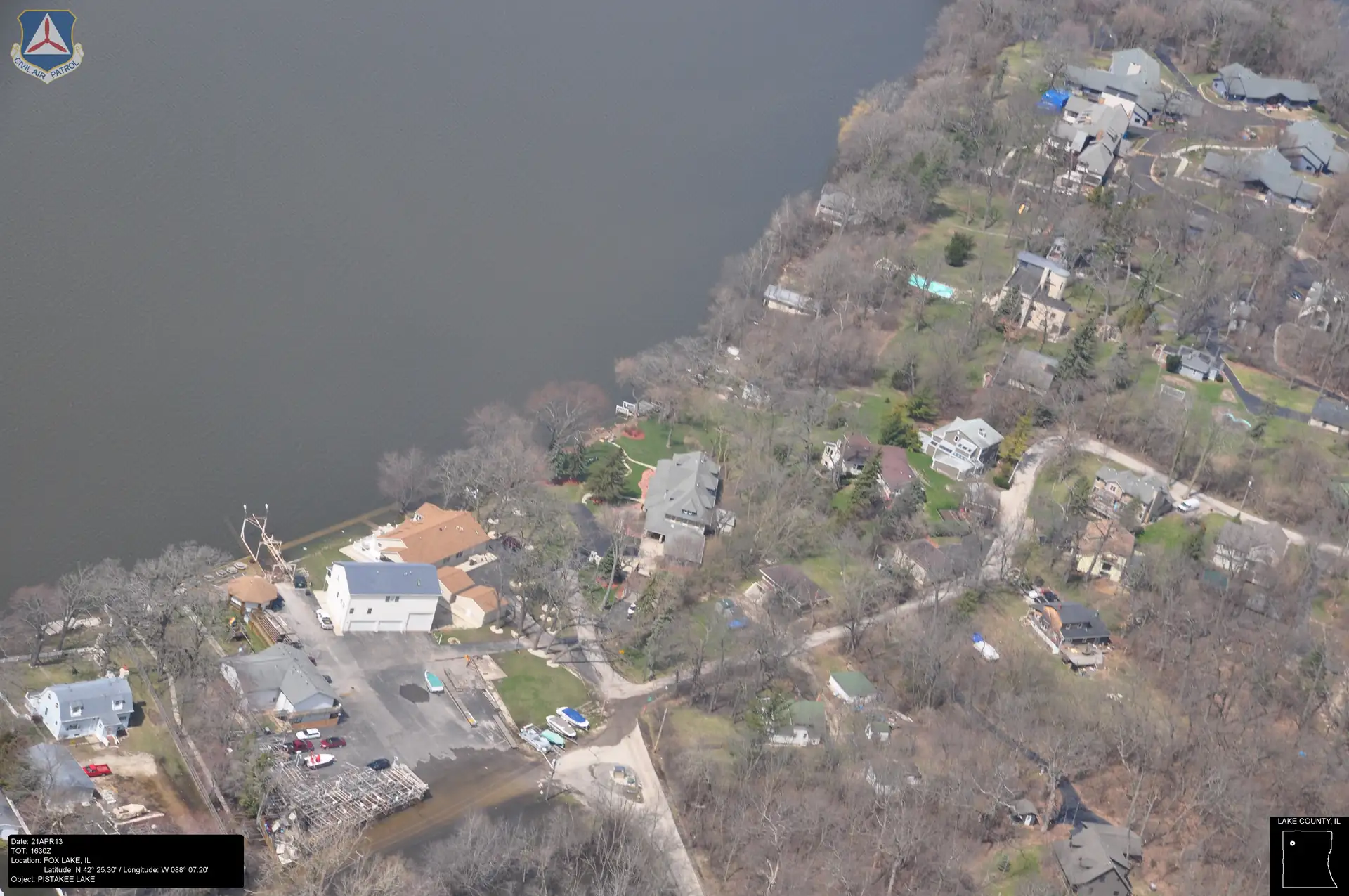 Chain O'Lakes waterway near Antioch, IL — part of the connected lake system in Lake County
