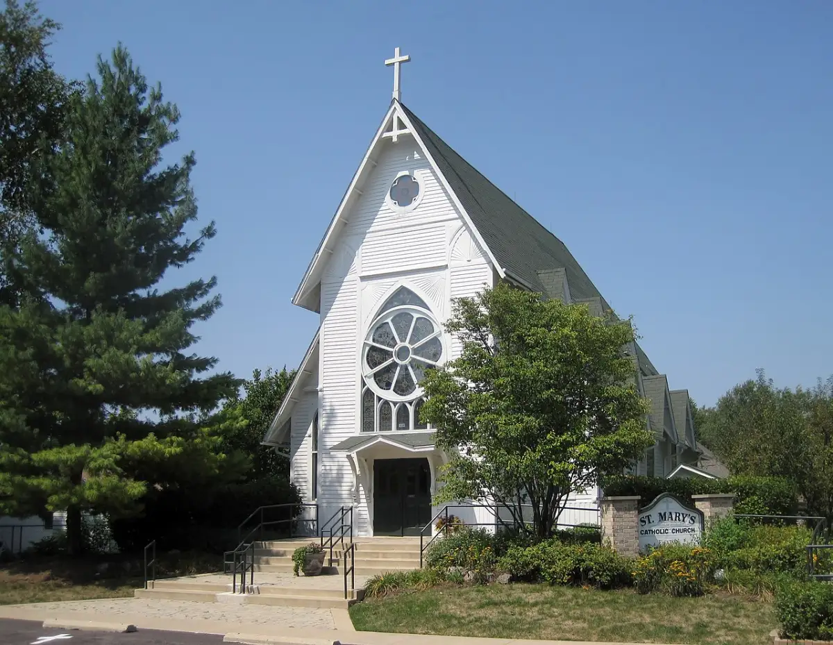 Saint Mary's Catholic Church, the historic centerpiece of Gilberts, Illinois