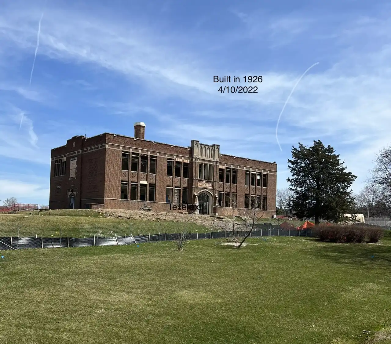 Historic Old Ela Vernon High School in Lake Zurich, IL
