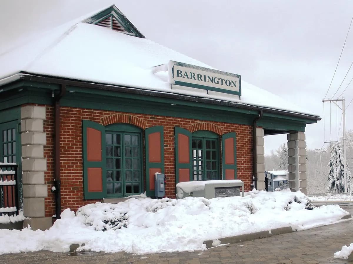 Barrington Metra commuter rail station in Barrington, Illinois