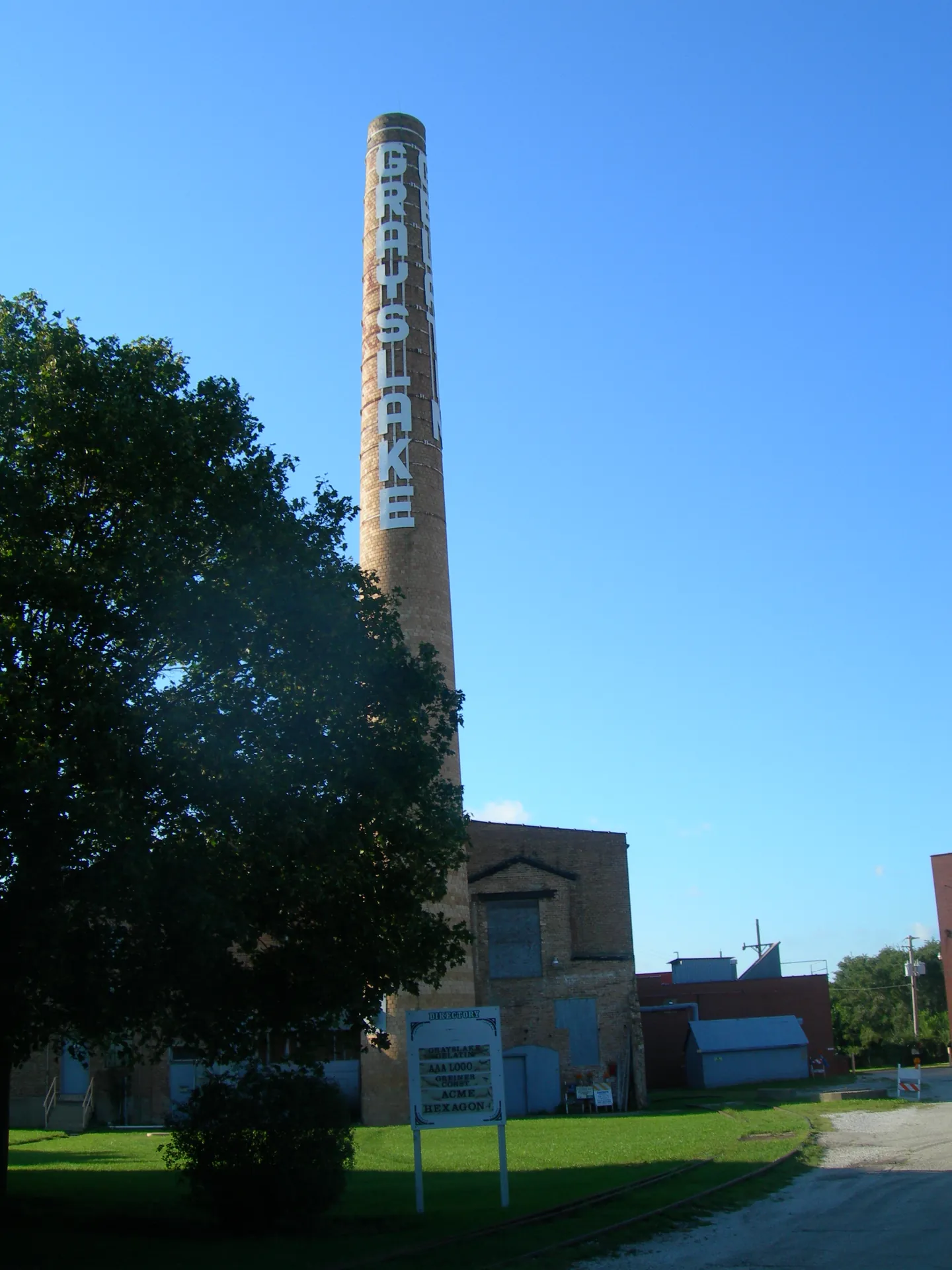 Historic Grayslake Gelatin Factory building, a landmark structure in Grayslake, Illinois