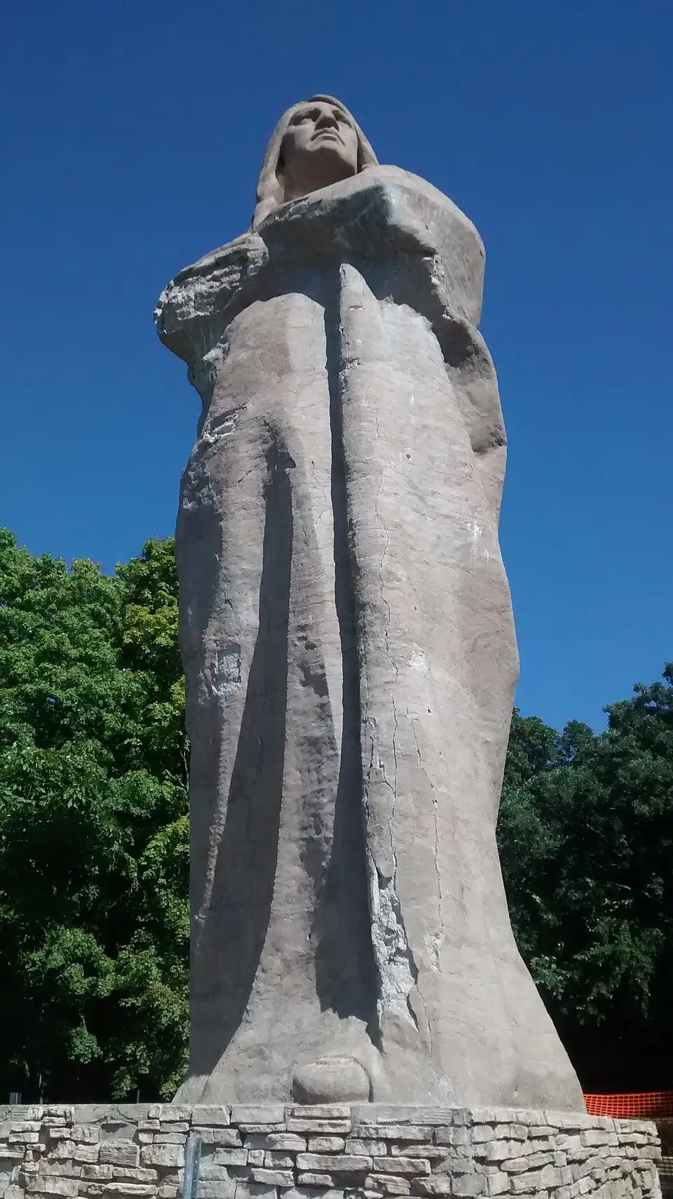 Black Hawk statue at Lowden State Park in Oregon, IL
