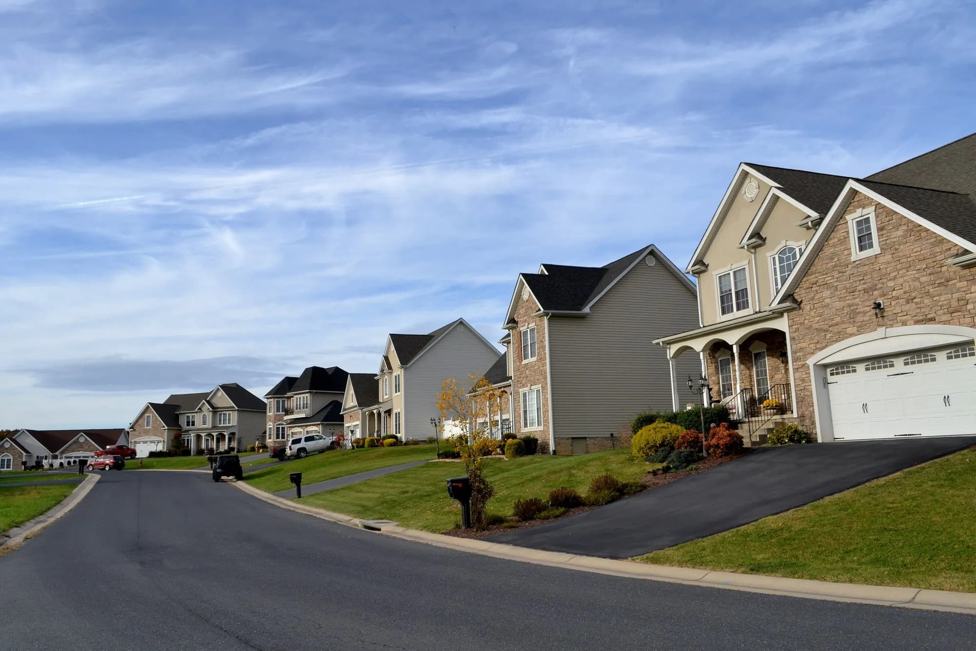 Suburban residential street in Northern Illinois — VanEtten Appraisal service area